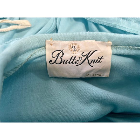 Vintage Blouse & Skirt set by Butte Knit of in Light Blue Size S 3 pieces 1970s. - Picture 10 of 10